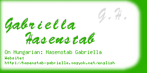 gabriella hasenstab business card